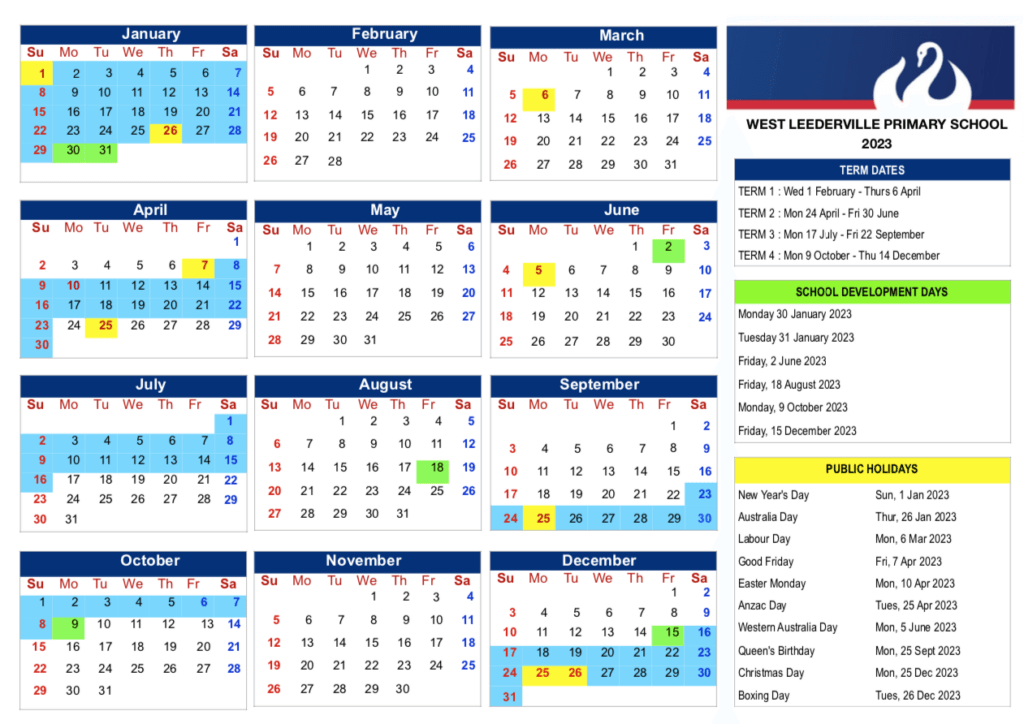 Calendar WLPS