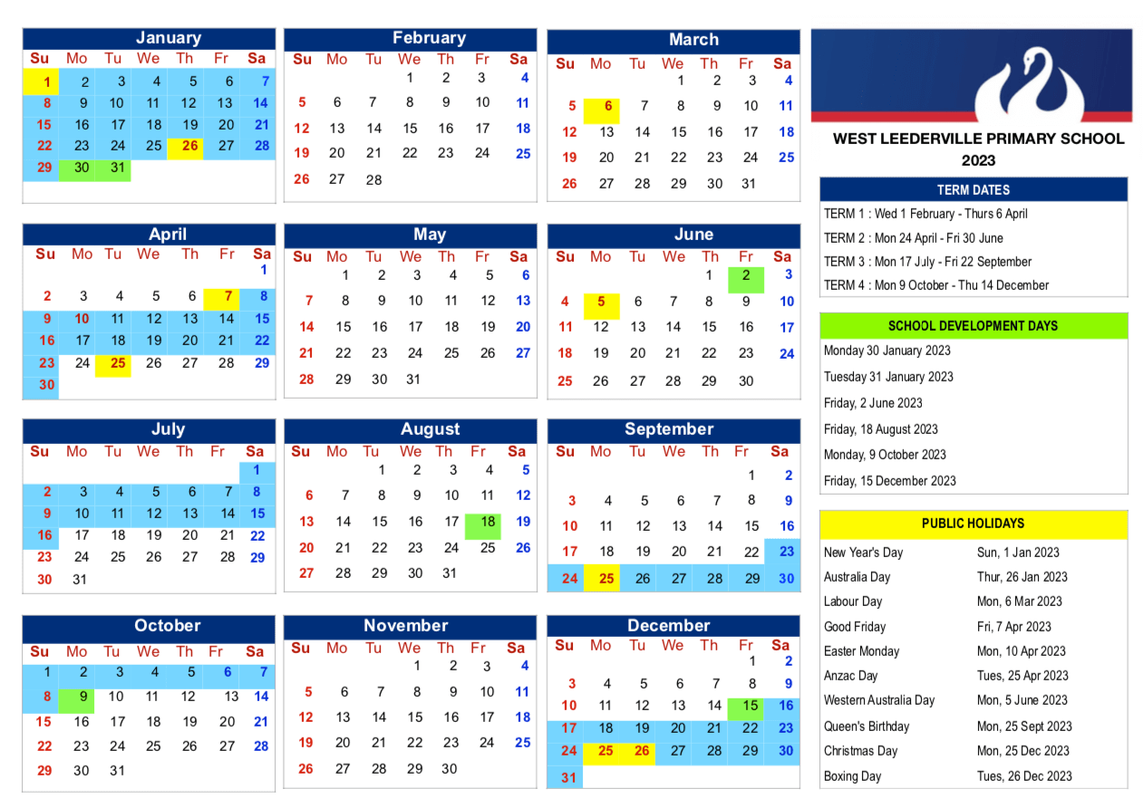 Calendar WLPS